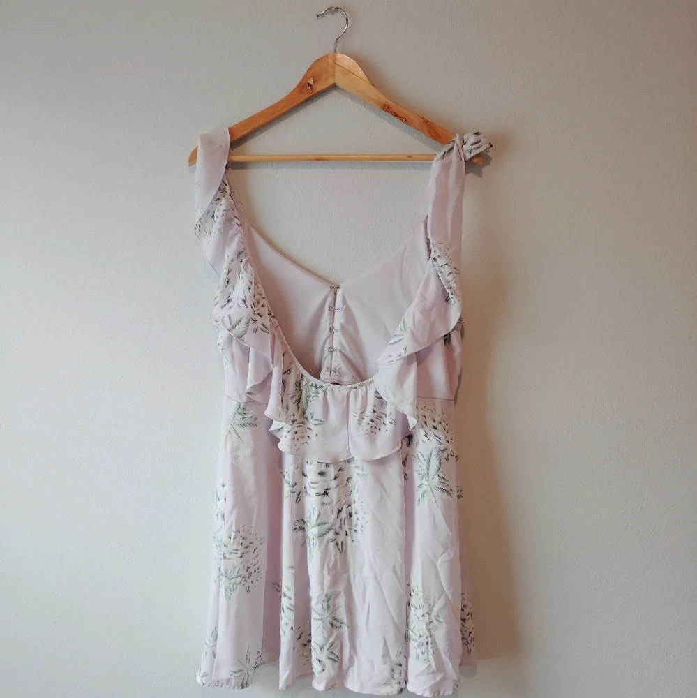 Show Me Your MuMu Lavender Floral Dress - Picture 3 of 6